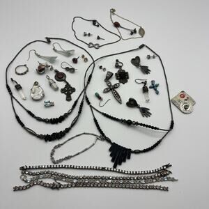 STERLING SILVER Broken Damaged As Is For Craft Parts DIY Scrap Jewelry Lot